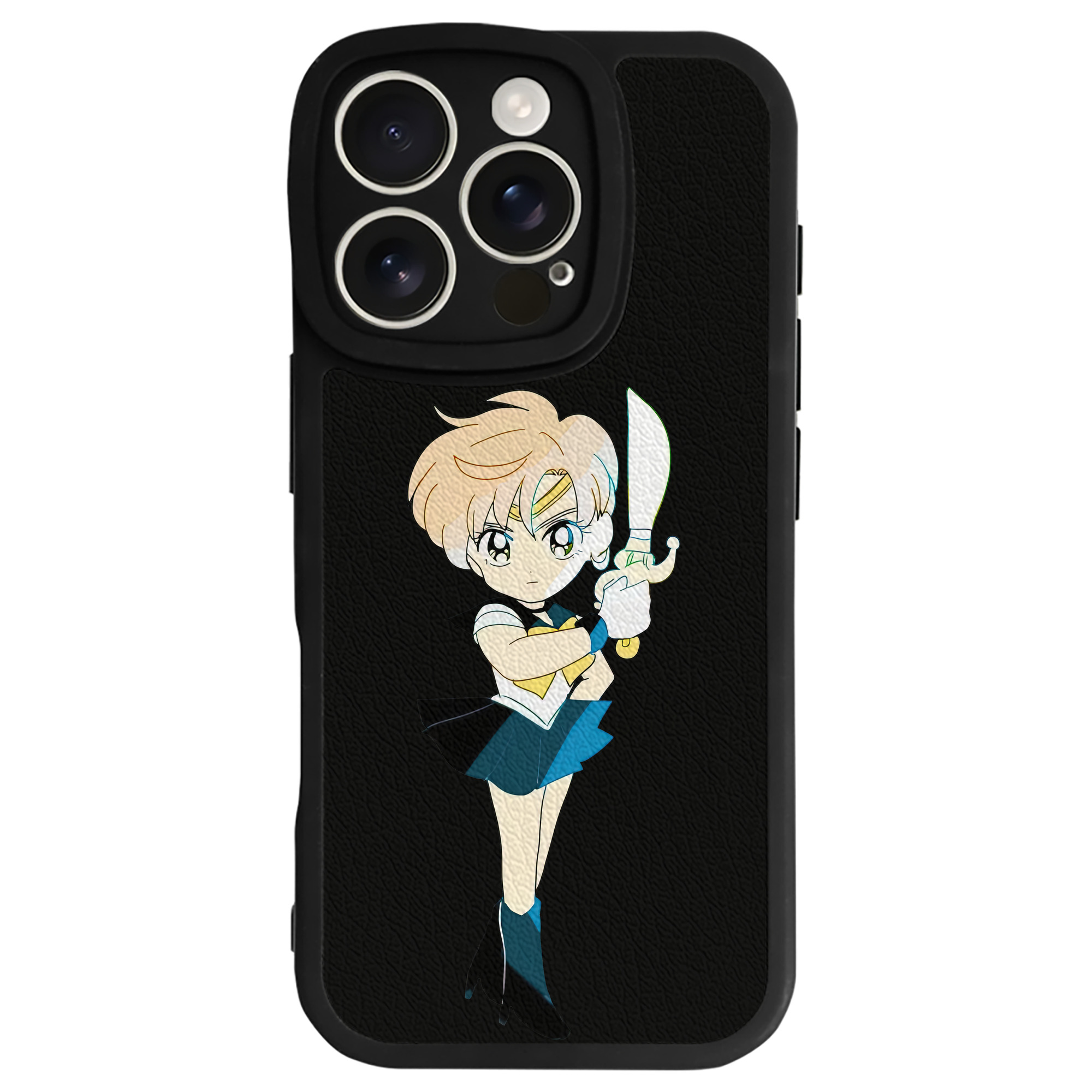 （画像用） 美少女戦士セーラームーン 天王はるか Sailor Moon Tenoh Haruka 【iPhone 16シリーズ対応】シリコンスマホケース（レザー調） 材質：シリコン